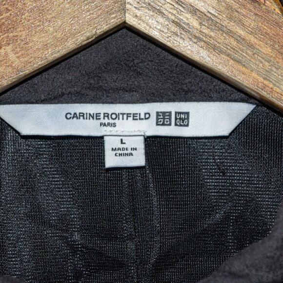 Carine Roitfeld x Uniqlo Women's Faux Suede Jacket in Black Size Large - Picture 2 of 7